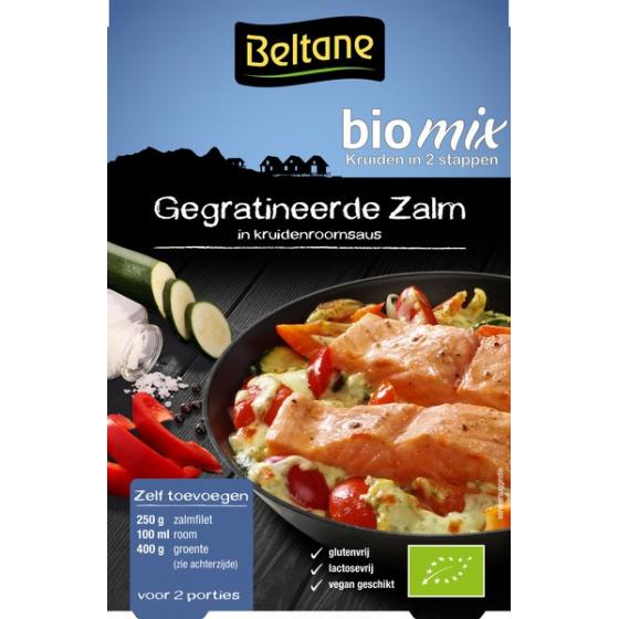 Gegratineerde zalm kruiden bio