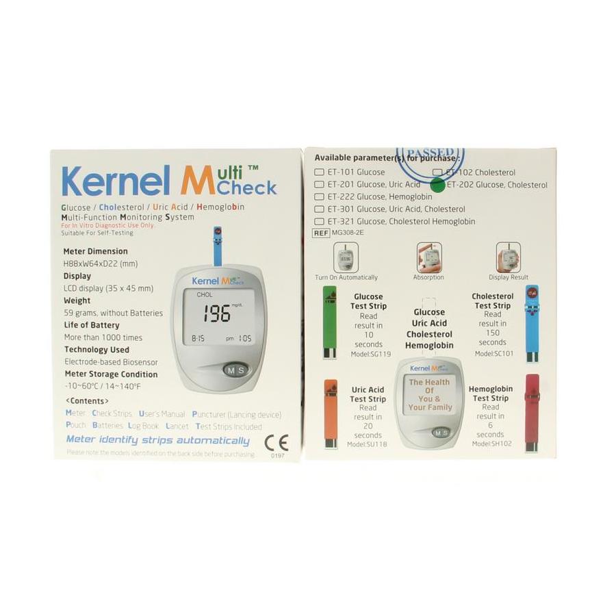 Multicheck glucose cholesterol meter