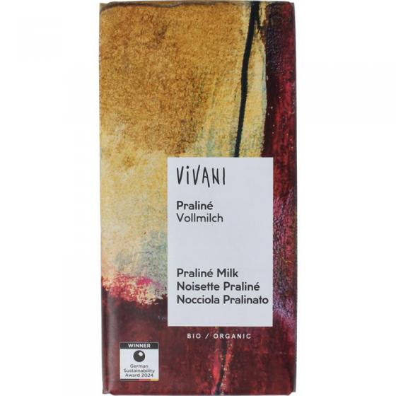 Chocolade melk praline nougat bio