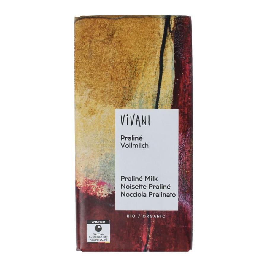 Chocolade melk praline nougat bio