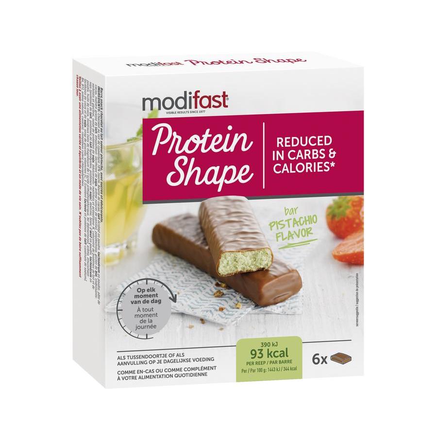 Protein shape reep chocolade/pistache