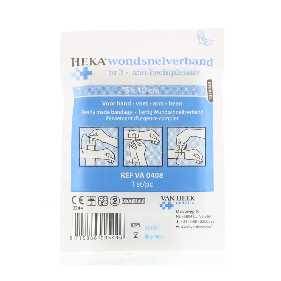 Snelverband nr. 3 8 x 10 cm steriel