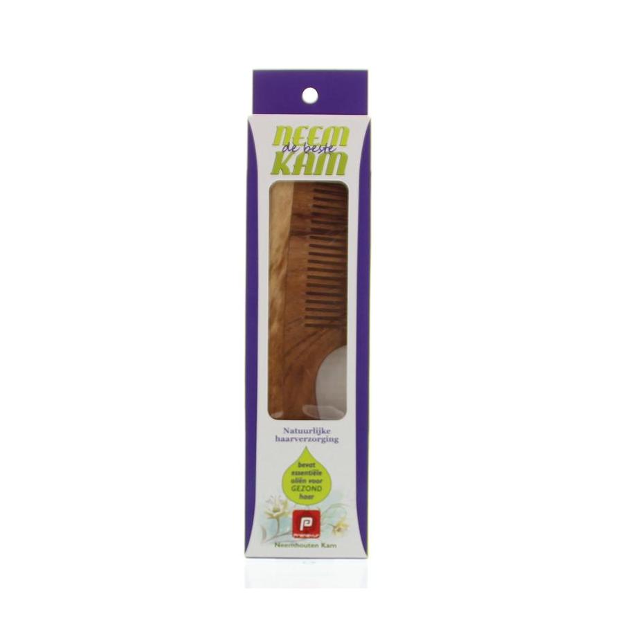 Neem houten kam handvat fijn
