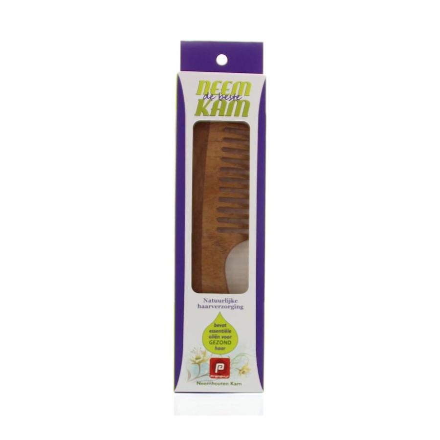 Neem houten kam handvat grof
