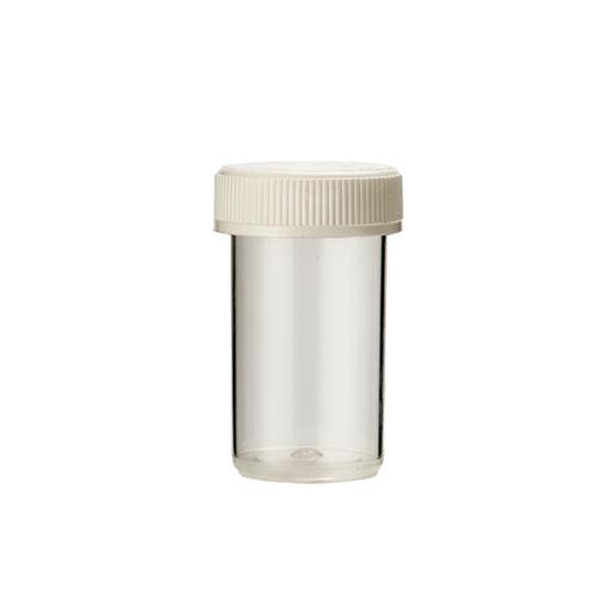 Tabletflacon 15 ml transparant met dop