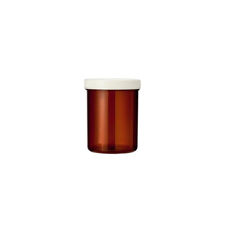 Tabletflacon 170 ml bruin met dop
