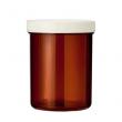 Tabletflacon 170 ml bruin met dop