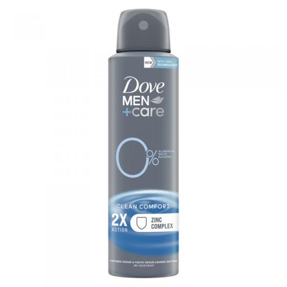 Deodorant spray men+ care clean comfort 0%