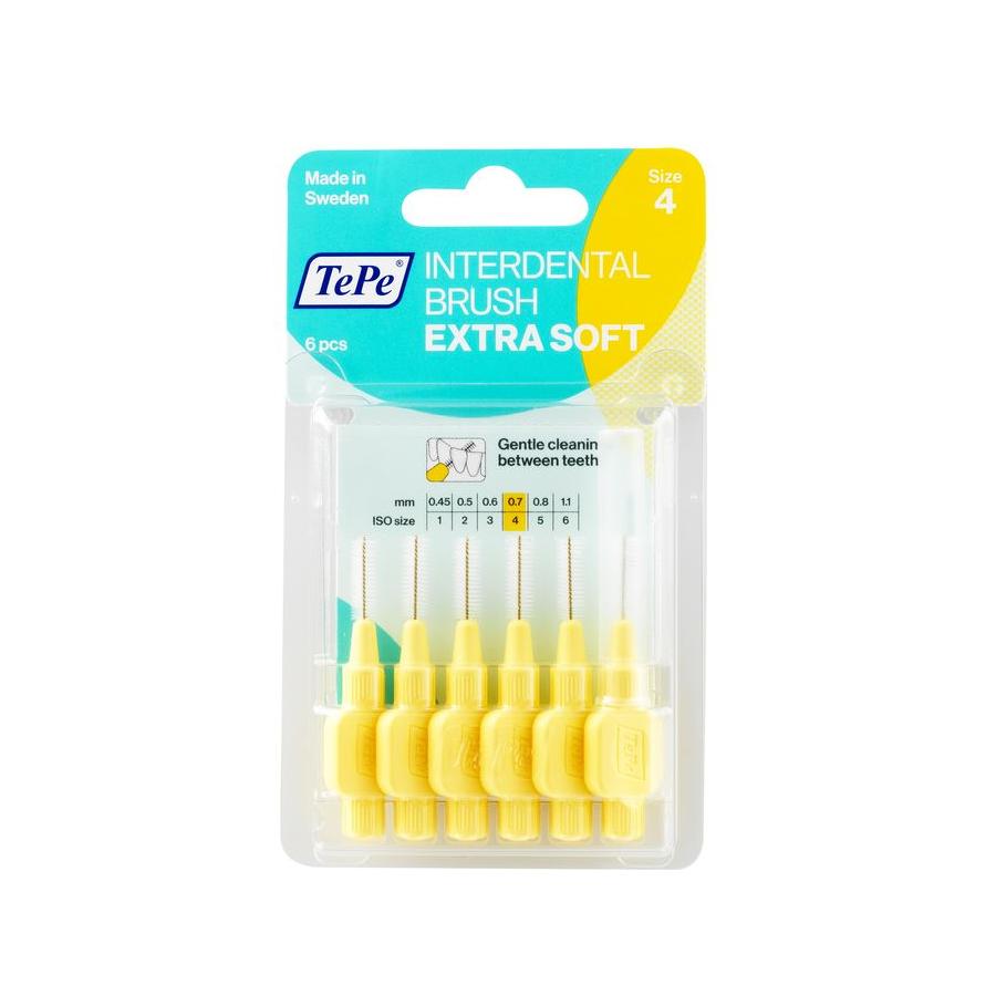 Interdentale rager extra soft licht geel maat 4