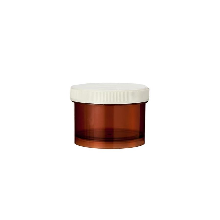 Tabletflacon 75 ml bruin met dop