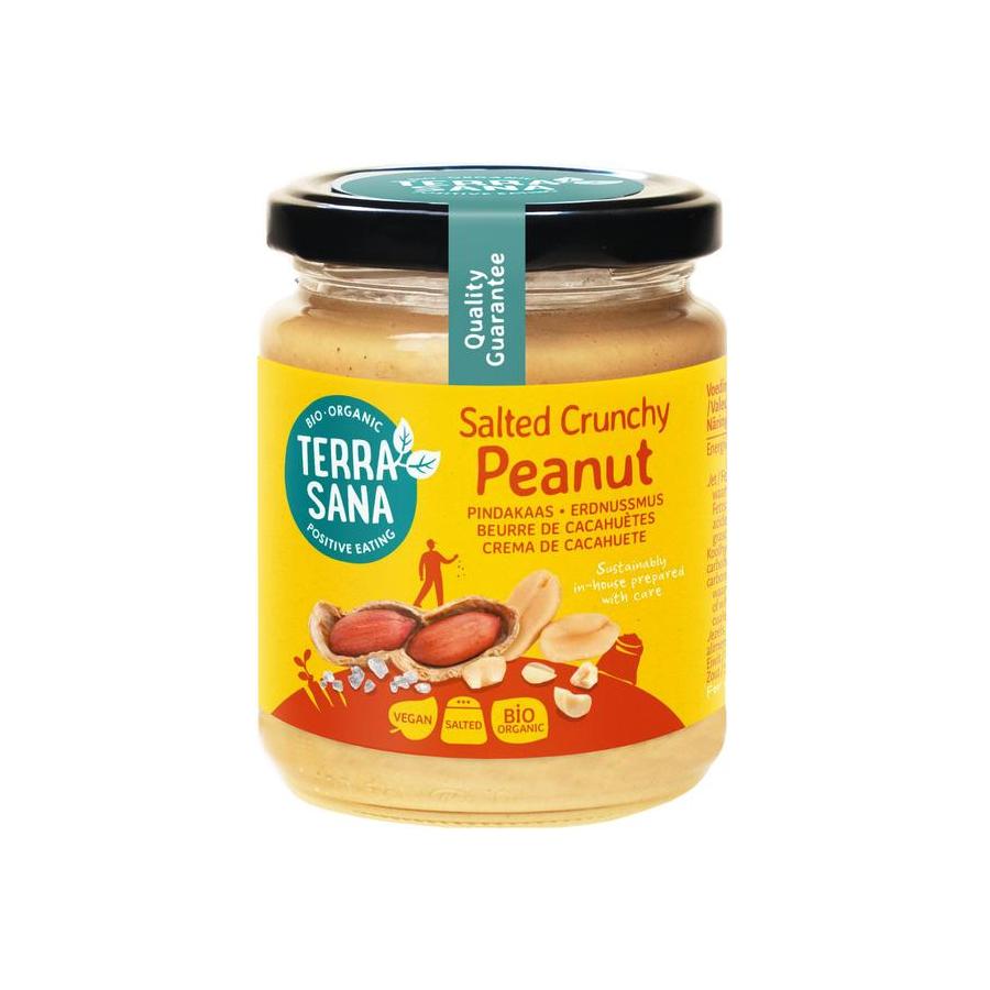 Pindakaas crunchy met zeezout bio