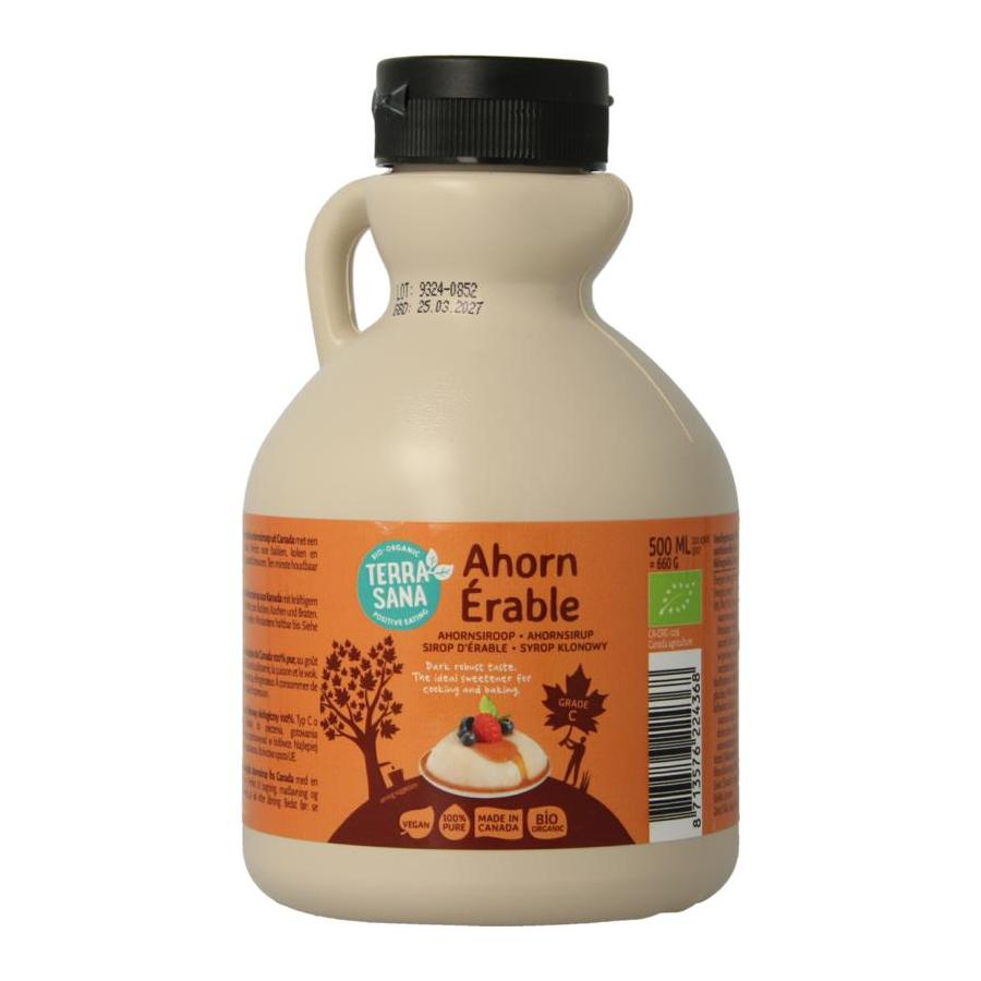 Ahornsiroop graad C in jug bio