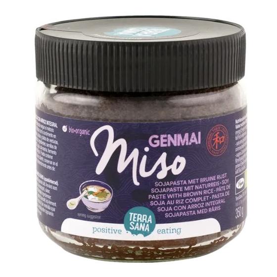 Genmai miso ongepasteuriseerd glas bio