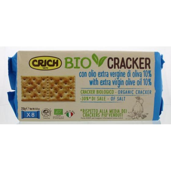 Crackers olijfolie blauw bio