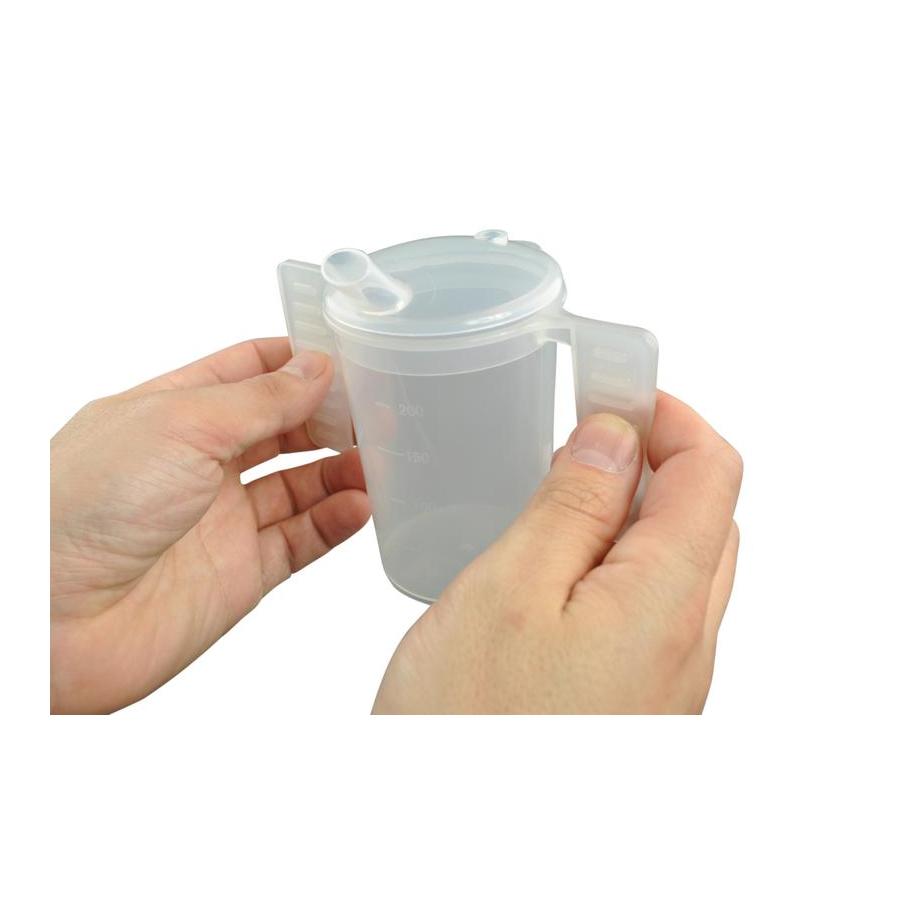 Drinkbeker met deksel/handvatten