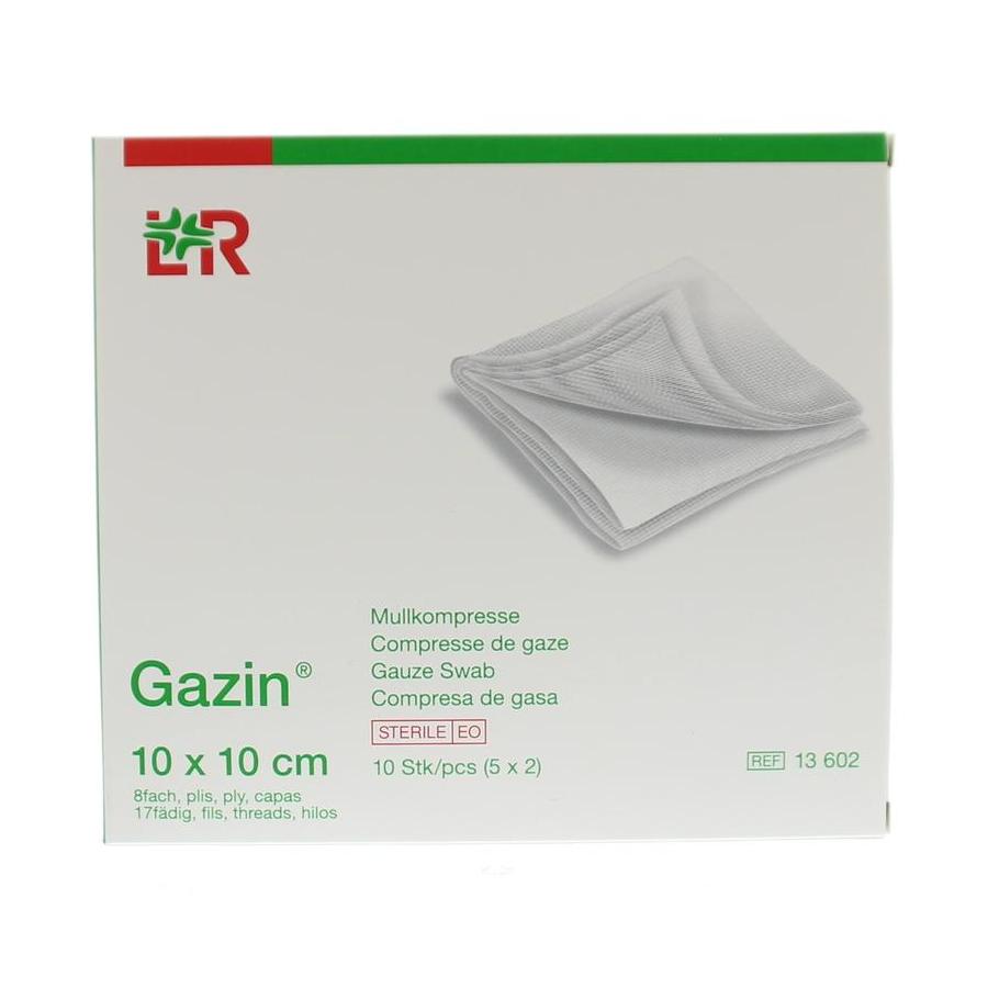 Gaaskompres 10 x 10 steriel 5 x 2