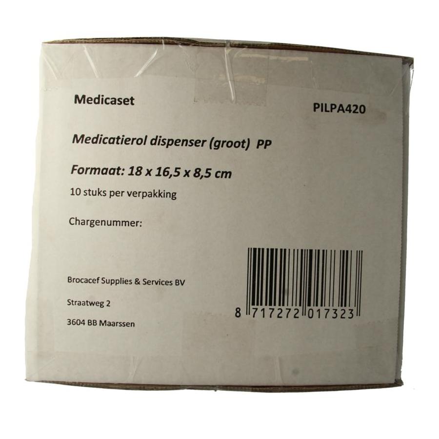 Medicatieroldispenser groot PP