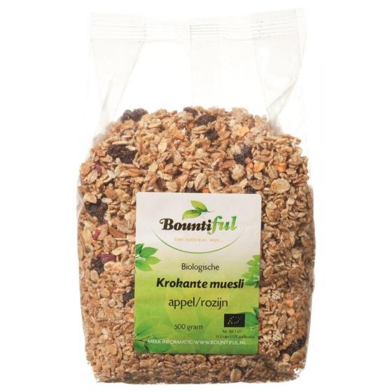 Granola appel rozijn muesli bio
