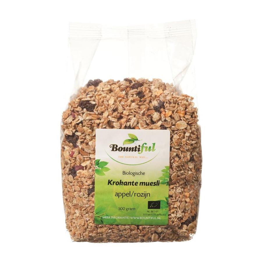 Granola appel rozijn muesli bio