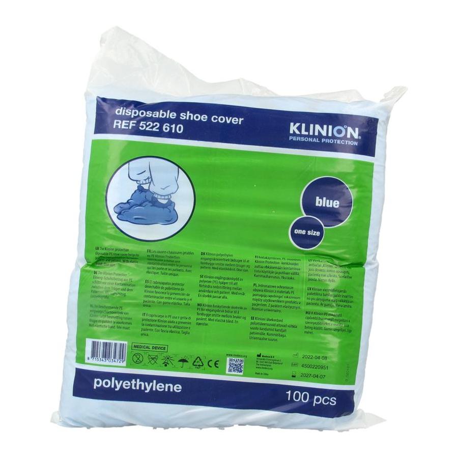 Schoenovertrek PE blauw protect