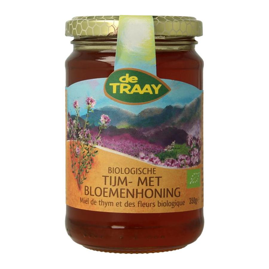 Tijm- met bloemenhoning eko bio