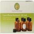 Lege flessen set 6x50ml schenkdop bruin glas