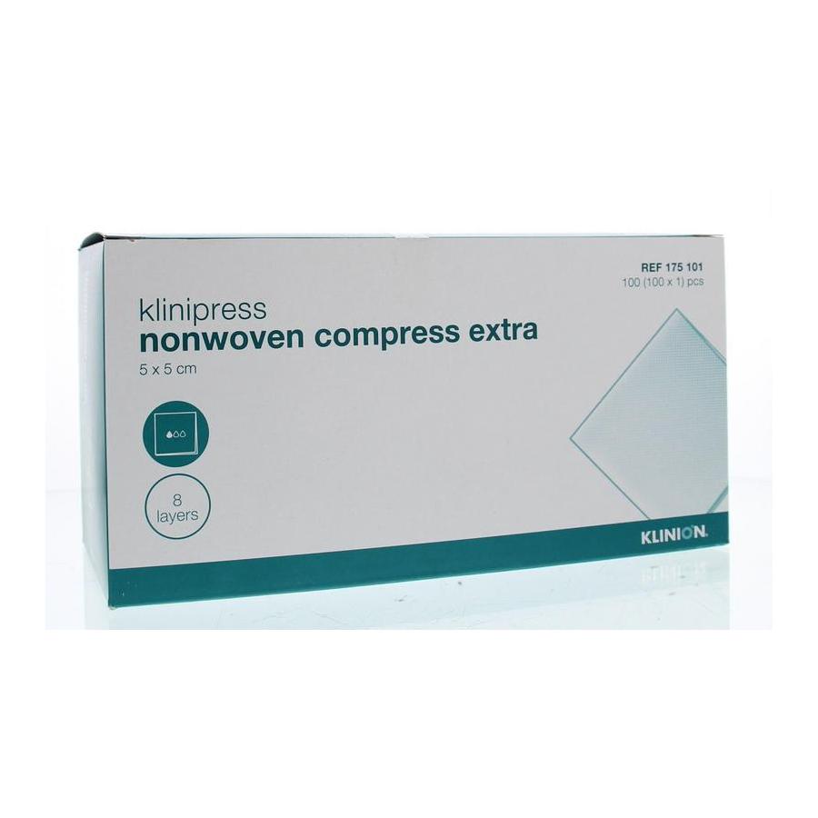 Non-woven compres 5 x 5cm extra