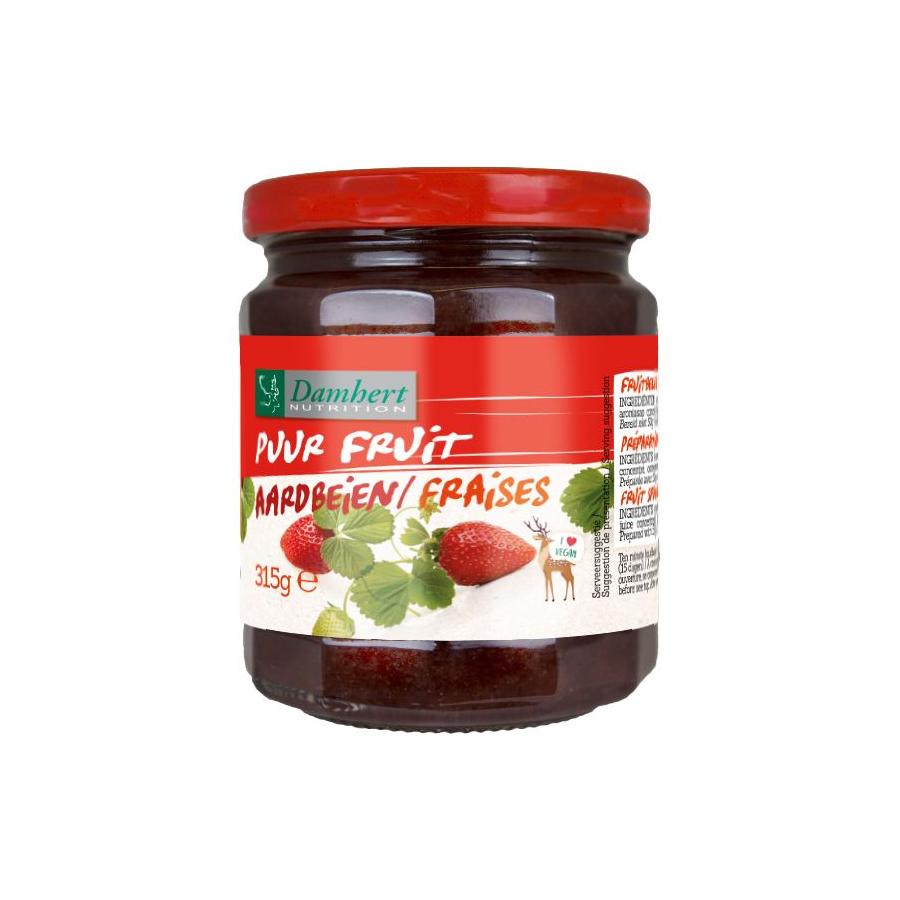 Puur fruit confituur aardbei