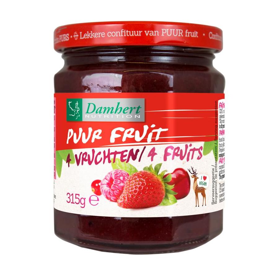 Puur fruit confituur vier vruchten