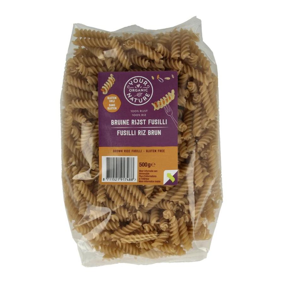 Bruine rijst pasta glutenvrij