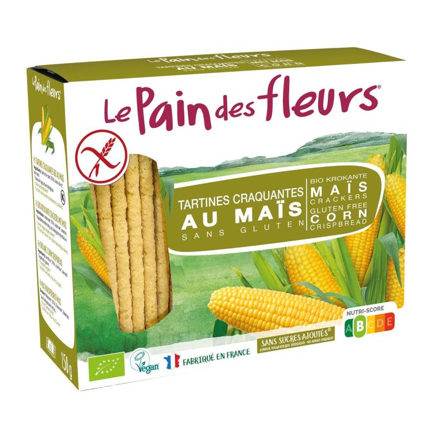 Mais rijst crackers bio