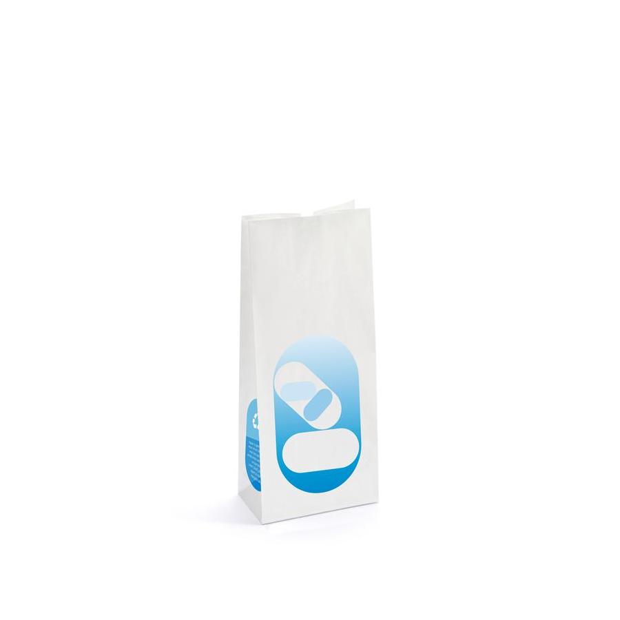 Zak blokbodem 60 gram 80 x 50 x 220 met duimgat