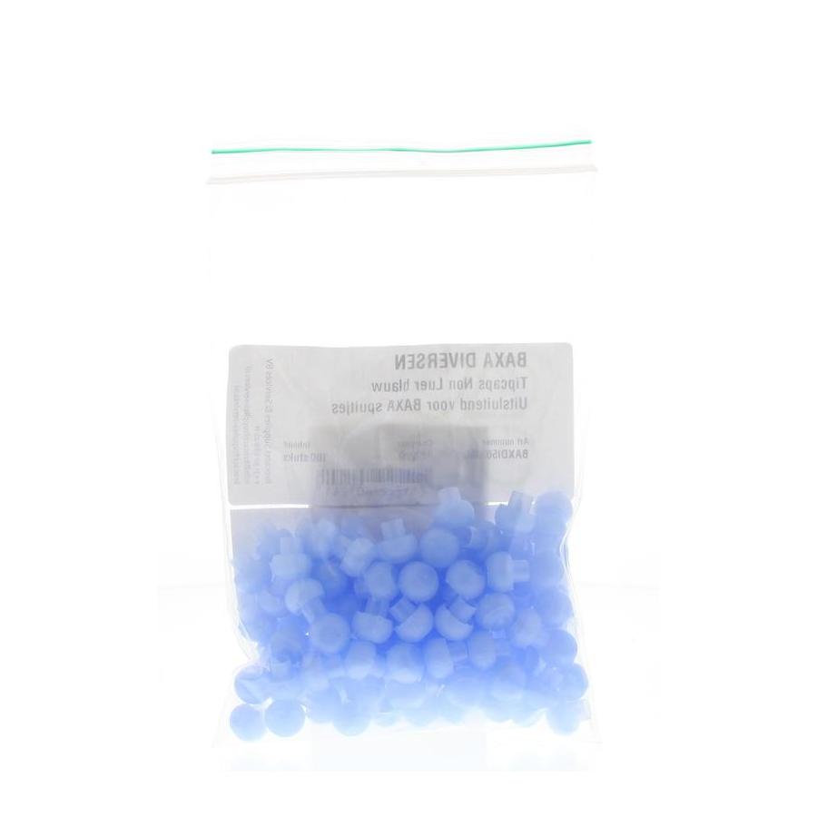 Tipcaps doseerspuit non luer blauw