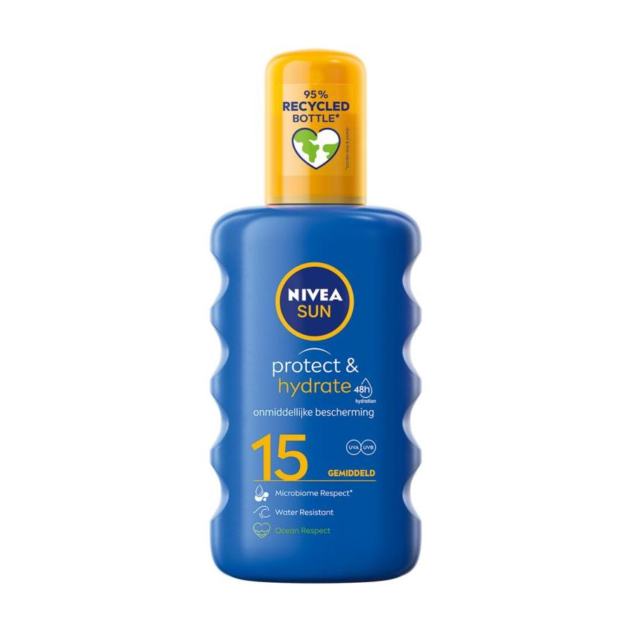 Sun protect & hydrate zonnespray SPF15