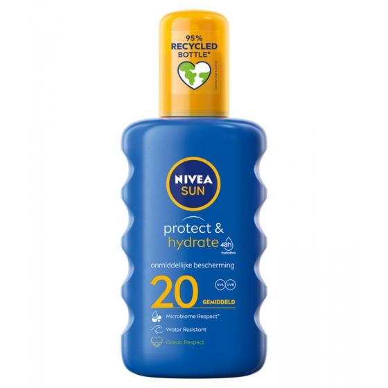 Sun protect & hydrate zonnespray SPF20