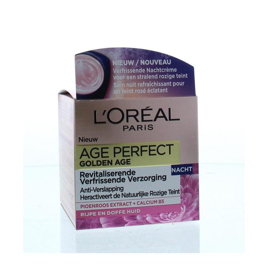 Age perfect gold age nachtcreme pioenroos
