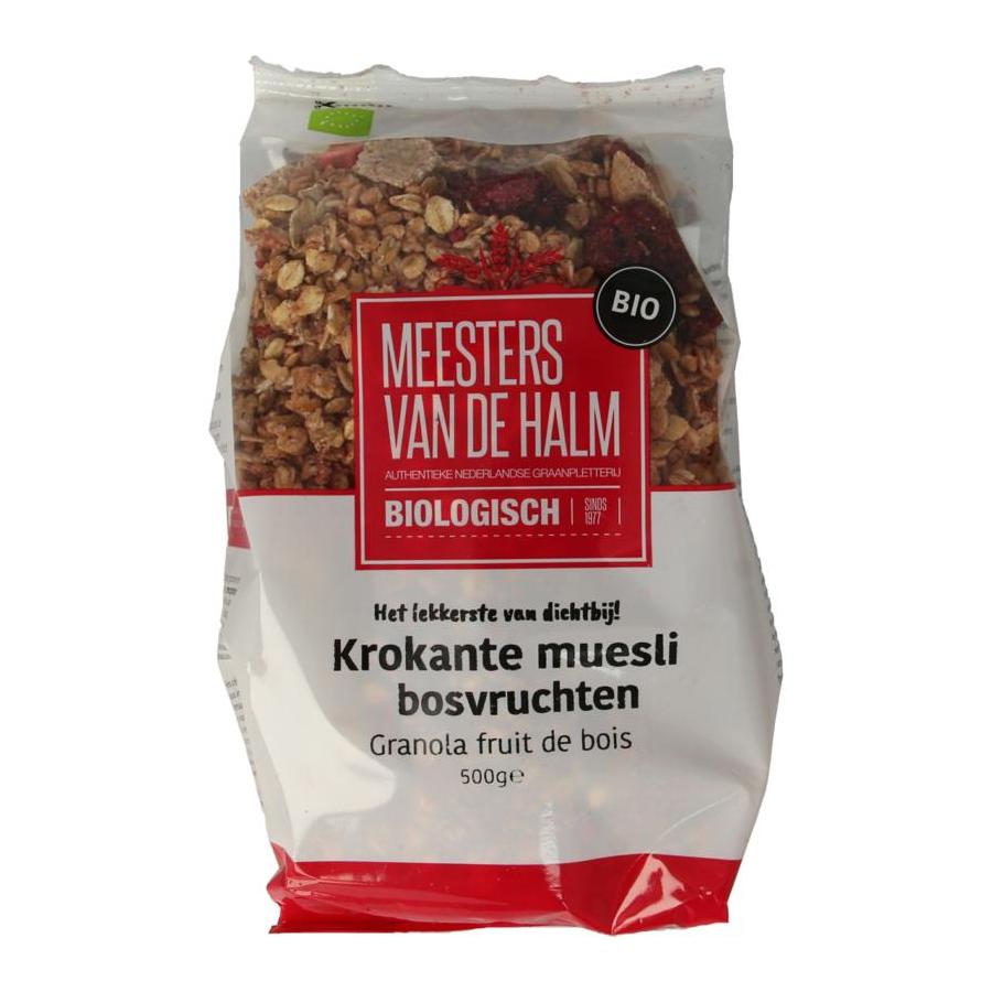 Muesli krokante muesli bosvruchten bio