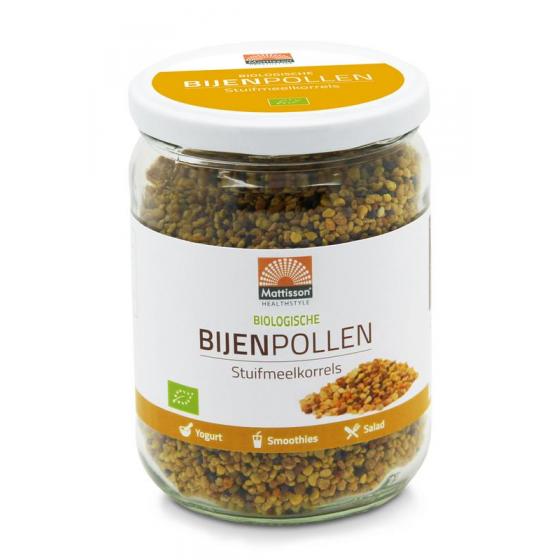 Bijenpollen stuifmeelkorrels bio