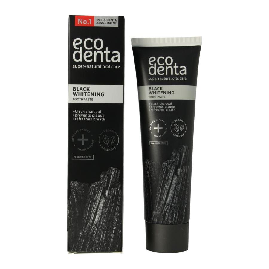 Tandpasta whitening houtskool extra black