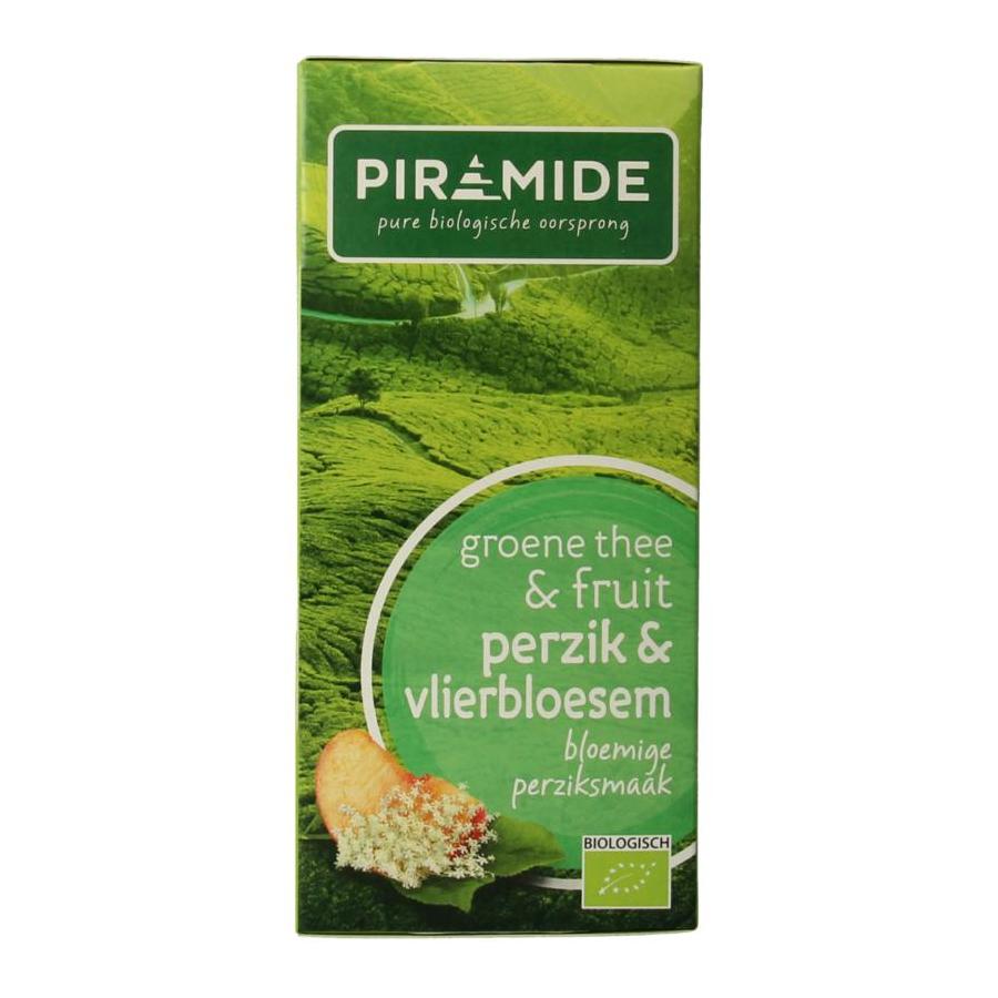 Groene thee perzik vlierbloesem bio