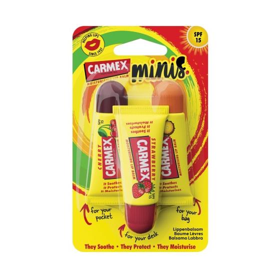 Lip balm mini assorti tube 3-pack