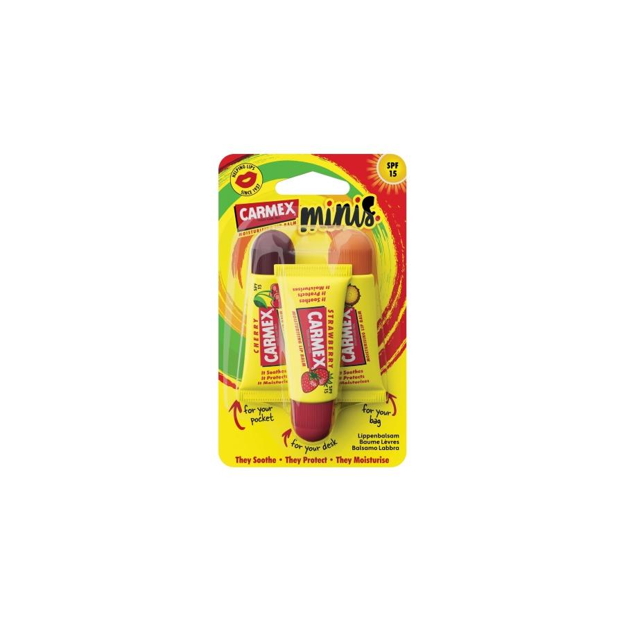 Lip balm mini assorti tube 3-pack