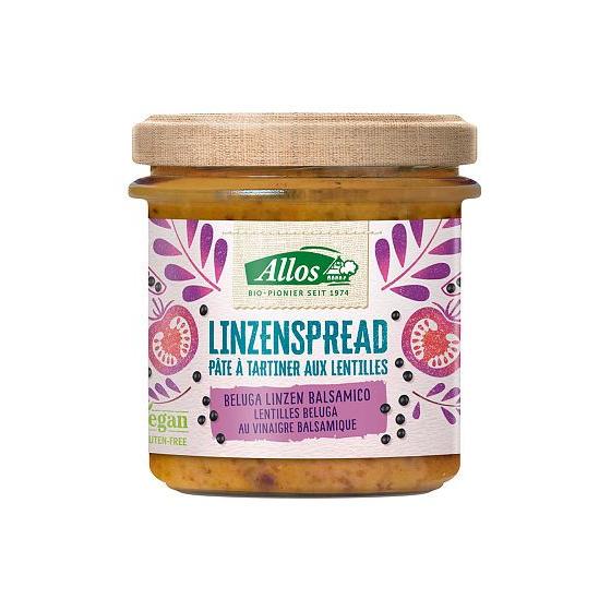 Linzenspread beluga balsamico bio