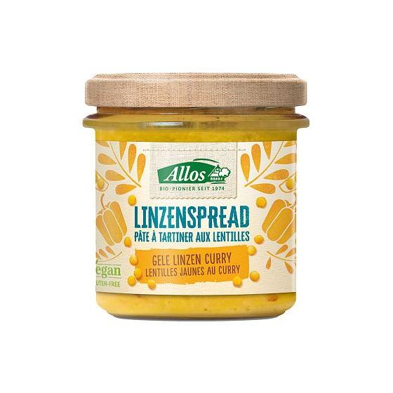 Linzenspread gele curry bio