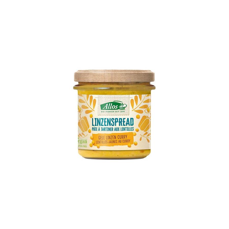 Linzenspread gele curry bio