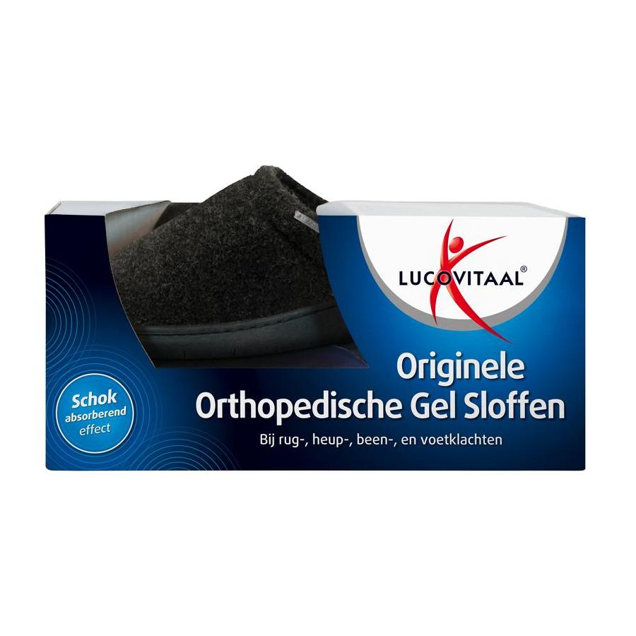 Orthopedische gel sloffen zwart maat 40-41