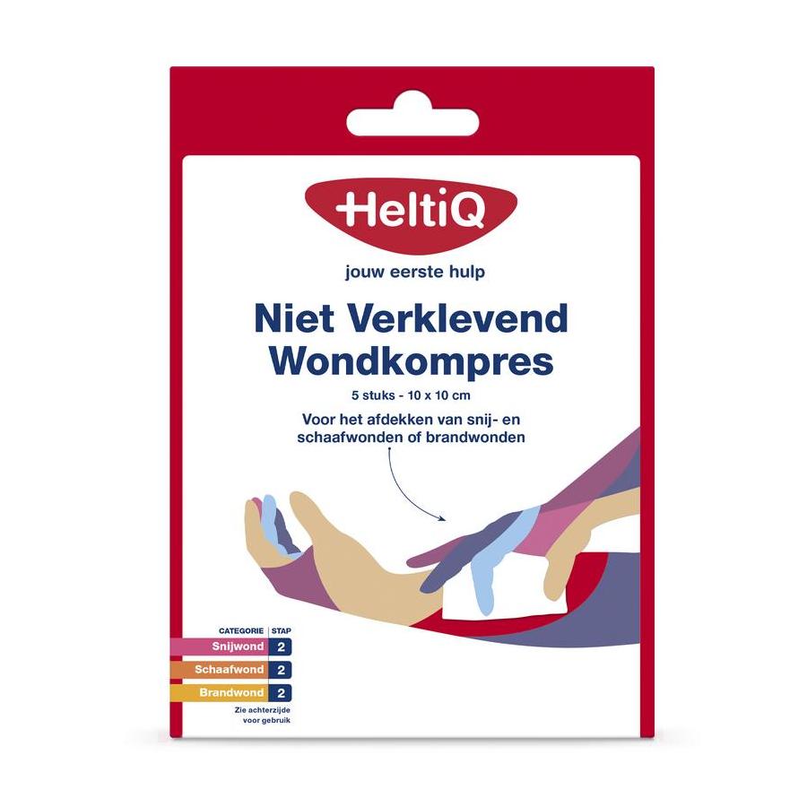 Niet verklevend wondkompres 10 x 10cm