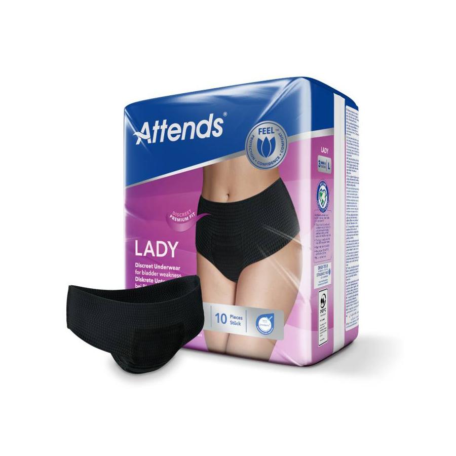 Lady discreet zwart maat L