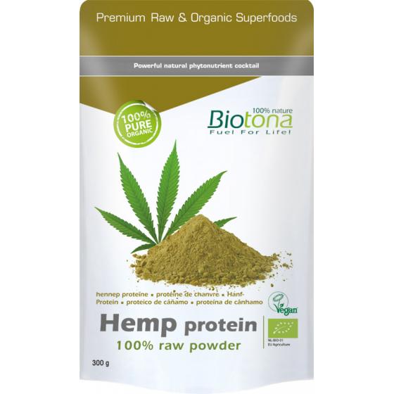 Hemp raw protein powder bio