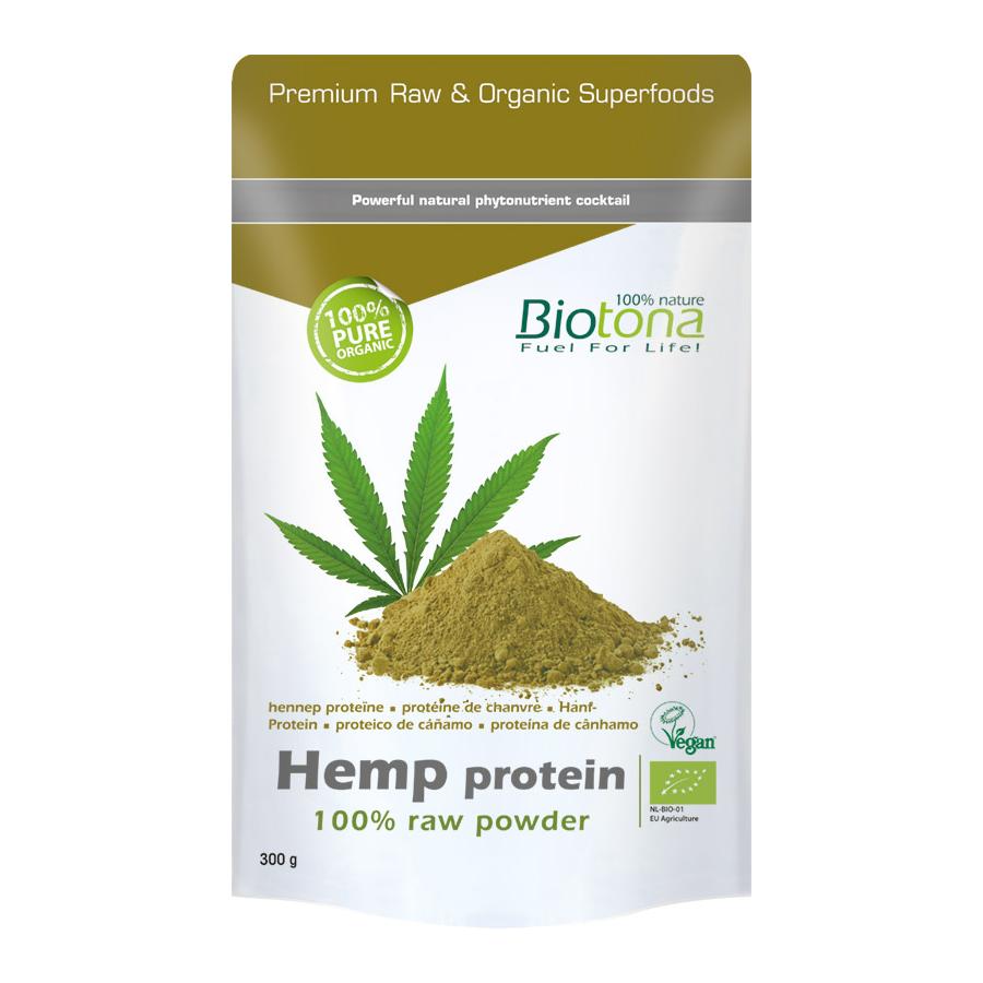 Hemp raw protein powder bio